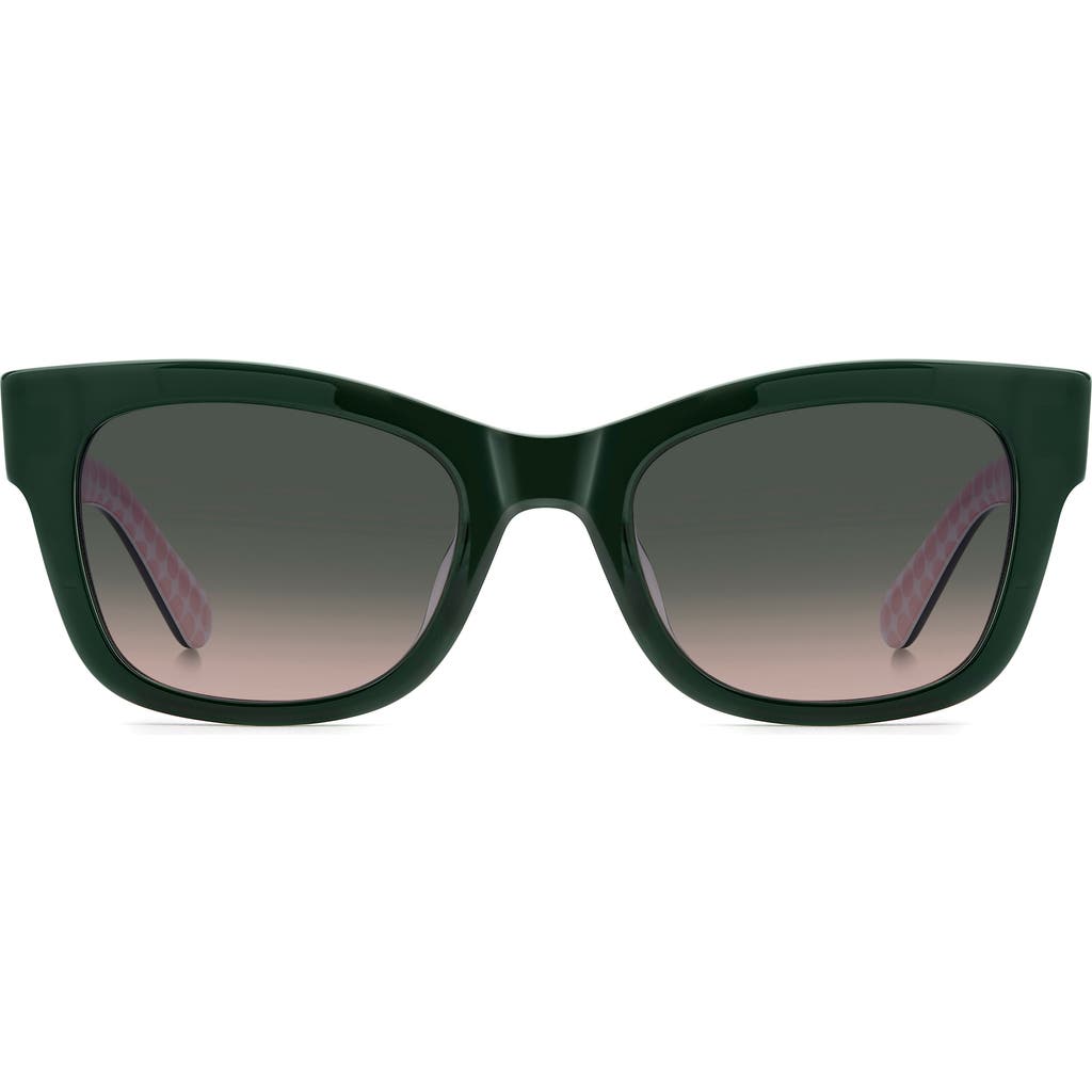 Kate Spade New York aimee 50mm cat eye sunglasses in Green/Green Pink  product