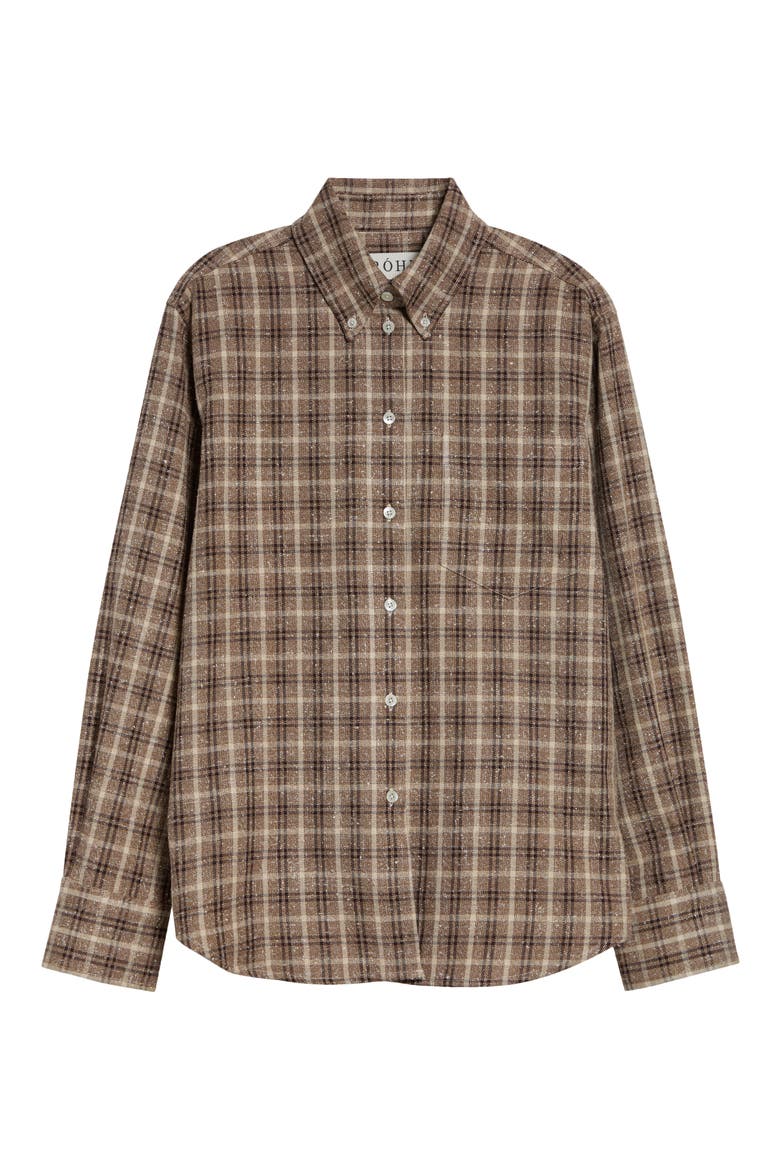 Oxford Bouclé Check Button-Down Shirt, Main, color, BOUCLE CHECK