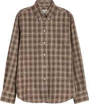 Róhe Oxford Bouclé Check Button-Down Shirt