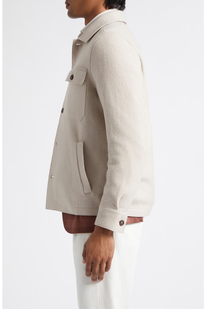 Boiled Wool Overshirt, Alternate, color, SAND