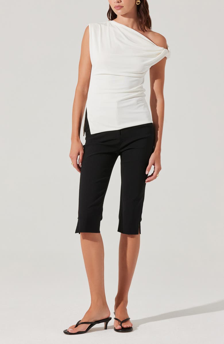 ASTR the Label Aphra One-Shoulder Top, Alternate, color, White