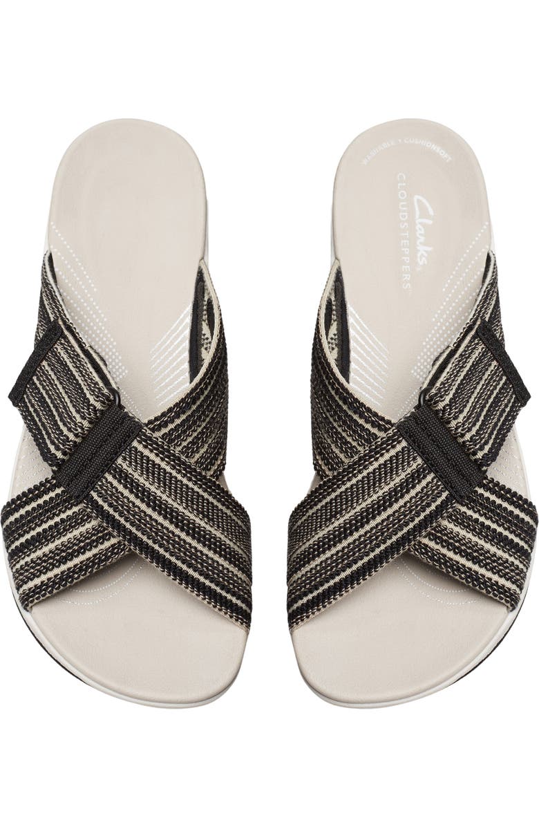 Clarks<sup>®</sup> Arla Wave Sandal, Alternate, color, Black Combi