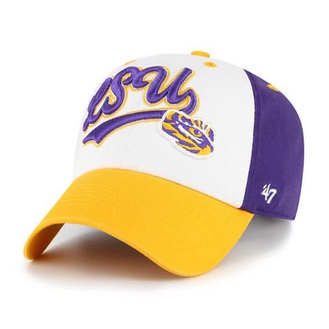 Youth '47  White LSU Tigers Scooter Clean Up Adjustable Hat