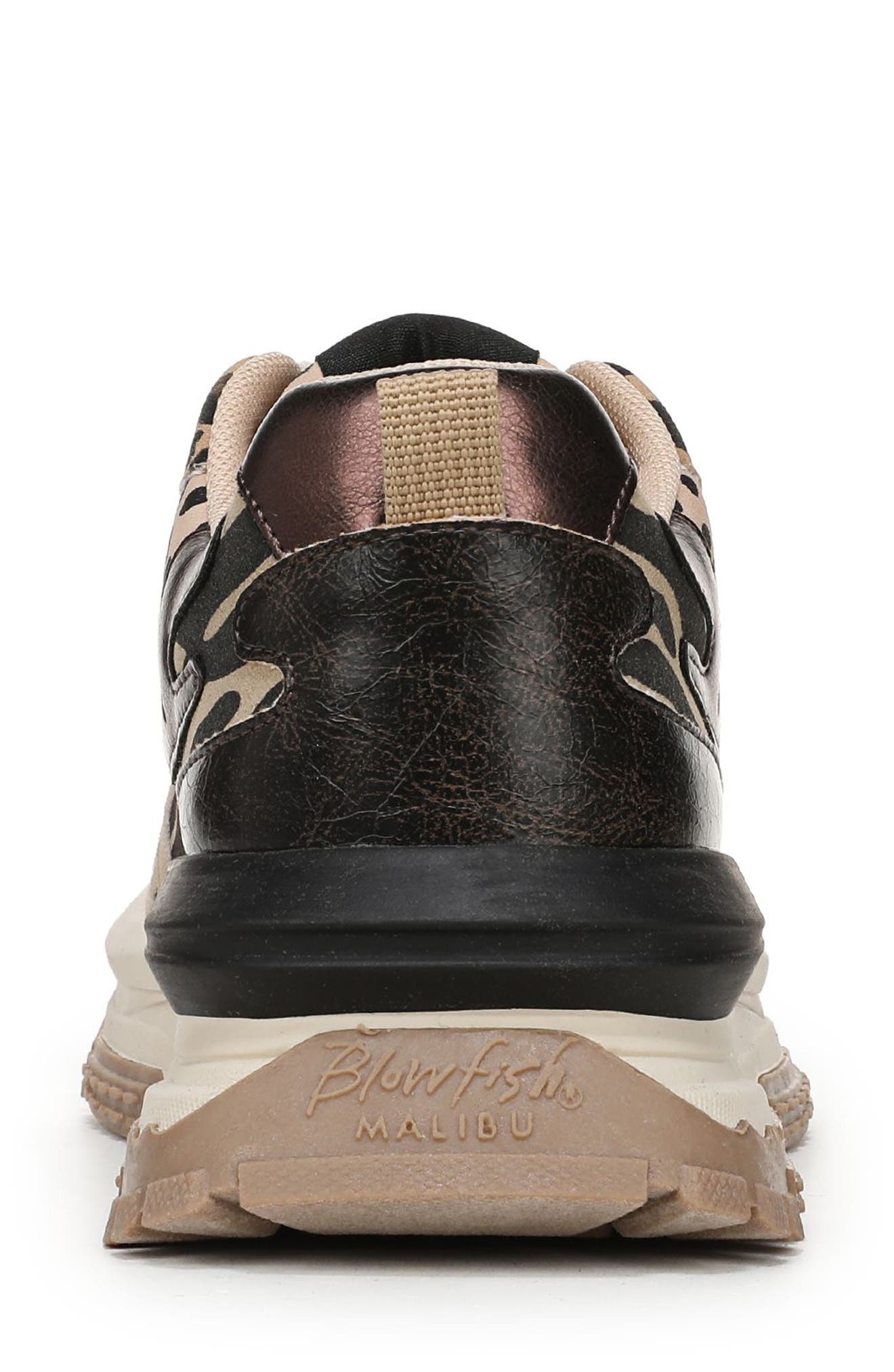 Blowfish Malibu Leo Sneaker, Alternate, color, Leopard Multi Faux Suede