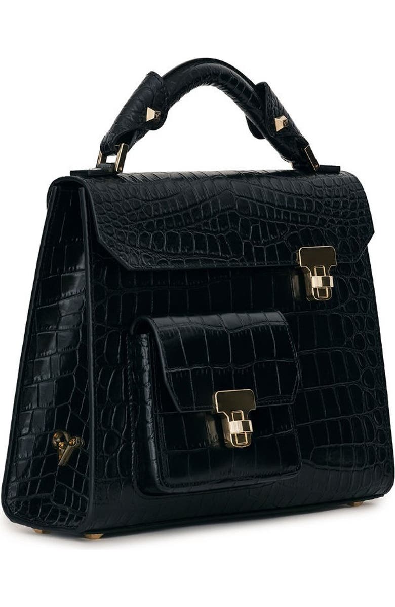 VIE LORIE Vanna Top Handle Bag, Alternate, color, Onyx