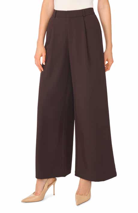 Pleated Wide Leg Trousers