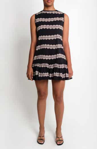 The River Stretch Cotton Shift Minidress