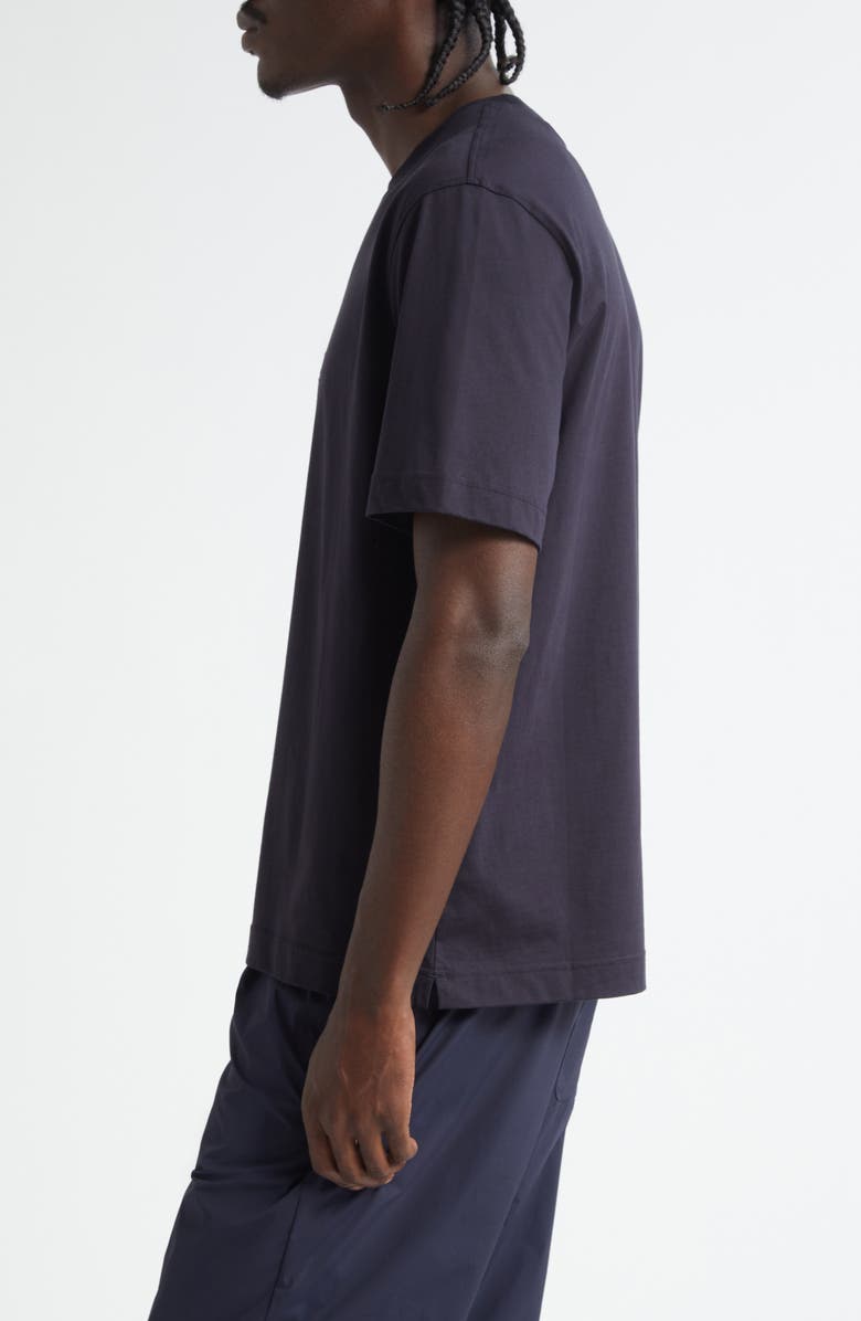 Herno Logo Cotton Jersey T-Shirt, Alternate, color, Blue Navy