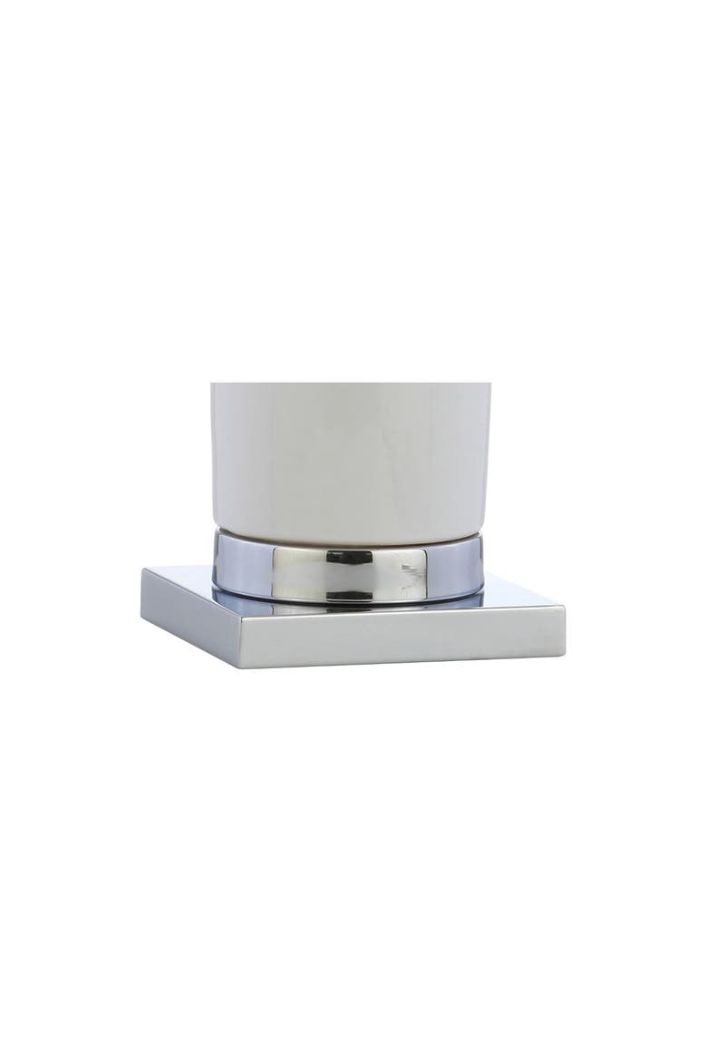 Dallas 31.5" Ceramic LED Table Lamp, Alternate, color, White/Chrome