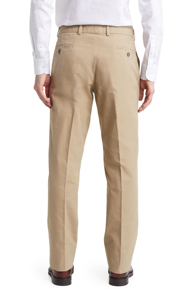 Berle Charleston Flat Front Khakis, Alternate, color, Khaki