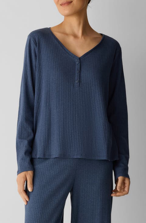 V-Neck Organic Cotton Henley