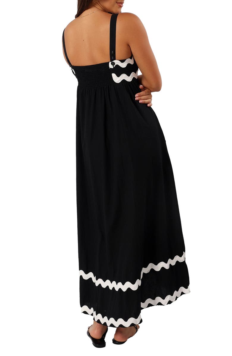 Petal & Pup Reece Rickrack Trim Midi Dress, Alternate, color, 