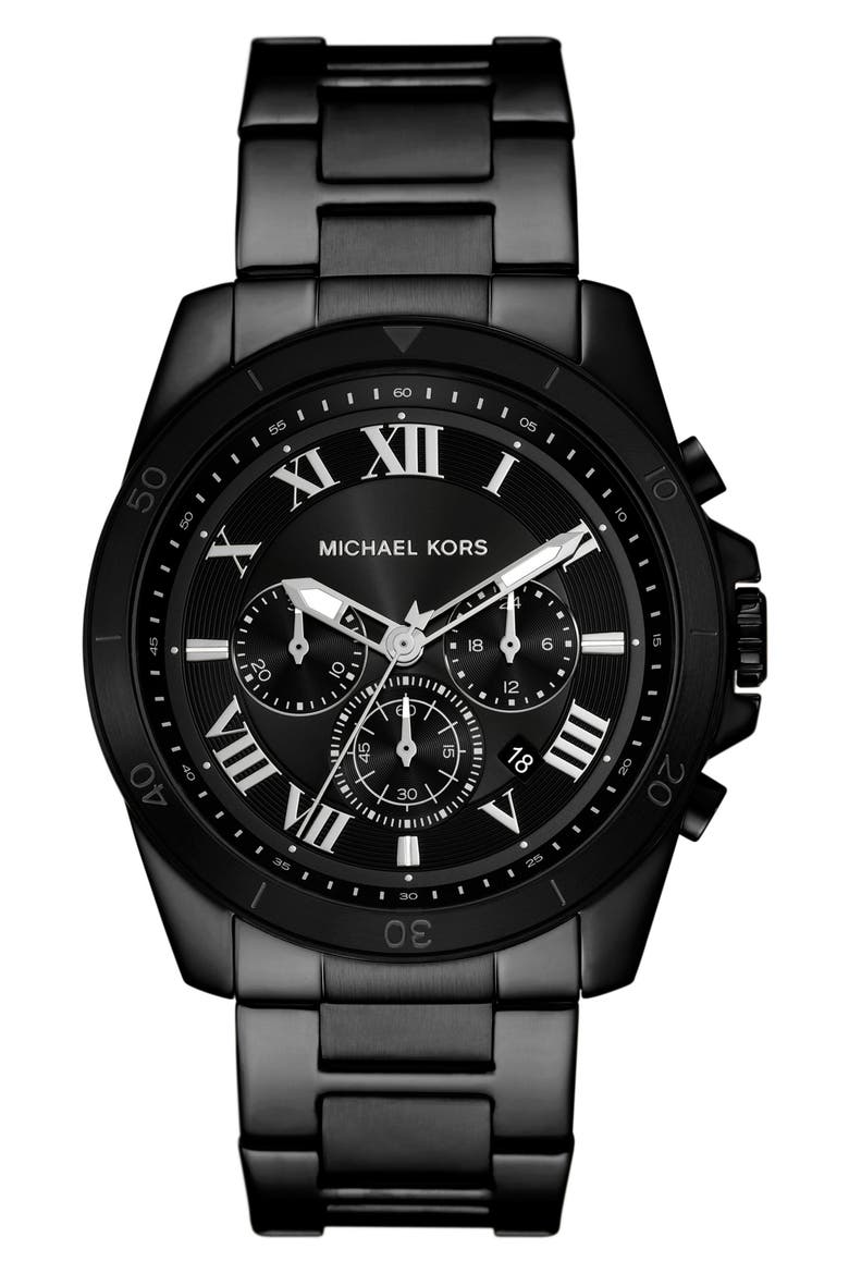 Alek Chronograph Watch, 44mm, Main, color, BLACK