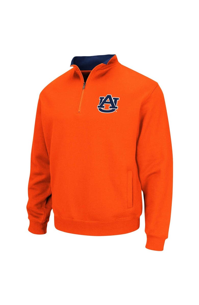COLOSSEUM Men's Colosseum Orange Auburn Tigers Tortugas Logo Quarter-Zip Pullover Jacket, Alternate, color, Orange