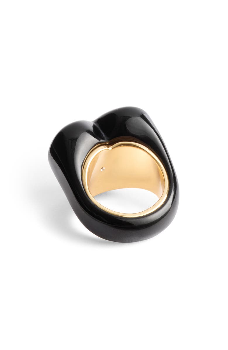 COACH Resin Heart Cocktail Ring, Alternate, color, 