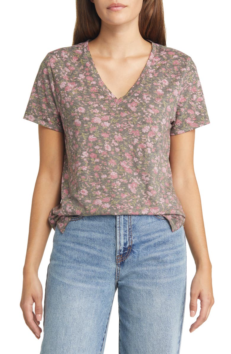Lucky Brand Classic V-Neck T-Shirt, Main, color,