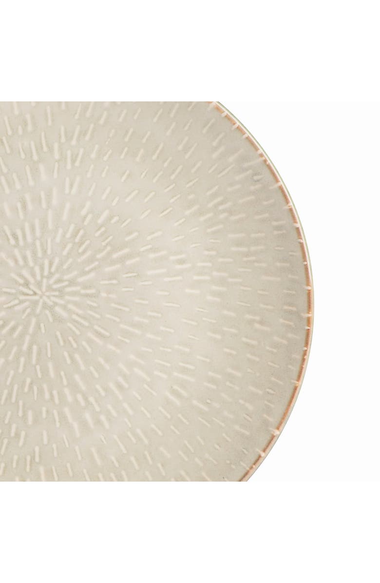 Gibson Elite Matisse 16 Piece Stoneware Dinnerware Set with Reactive Glaze, Alternate, color, White