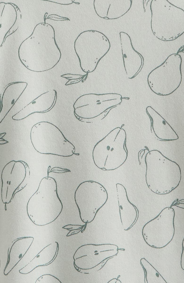 Nordstrom Print Romper & Hat Set, Alternate, color, Green Hush Sketchy Pears