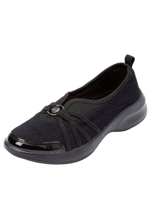 Comfortview Cv Sport Greer Slip On Sneaker In Black
