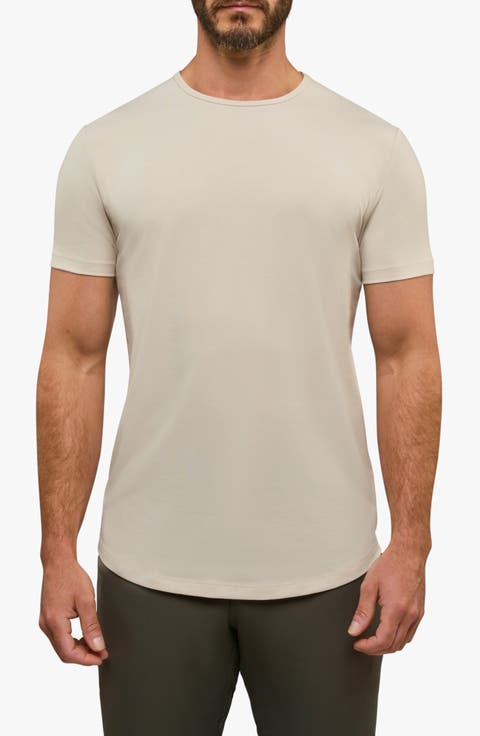 AO Curve Hem Cotton Blend T-Shirt