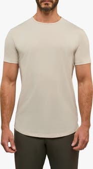 Cuts AO Curve Hem Cotton Blend T-Shirt