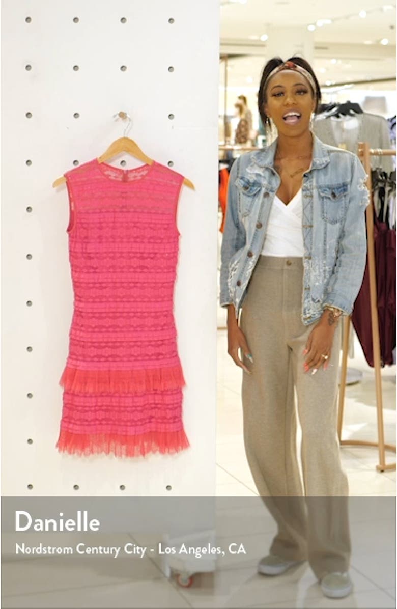 Crinkle Lace Cocktail Dress, sales video thumbnail