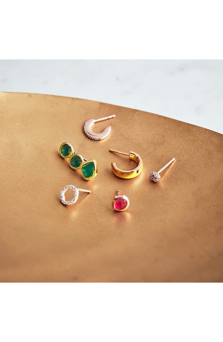 Monica Vinader Riva Diamond Circle Stud Earrings, Alternate, color,