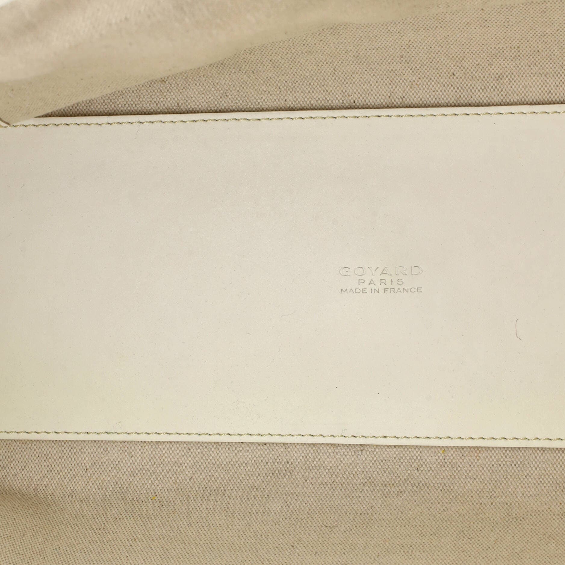 Pre-Owned Goyard Marquises Bag Coated Canvas, Alternate, color, White