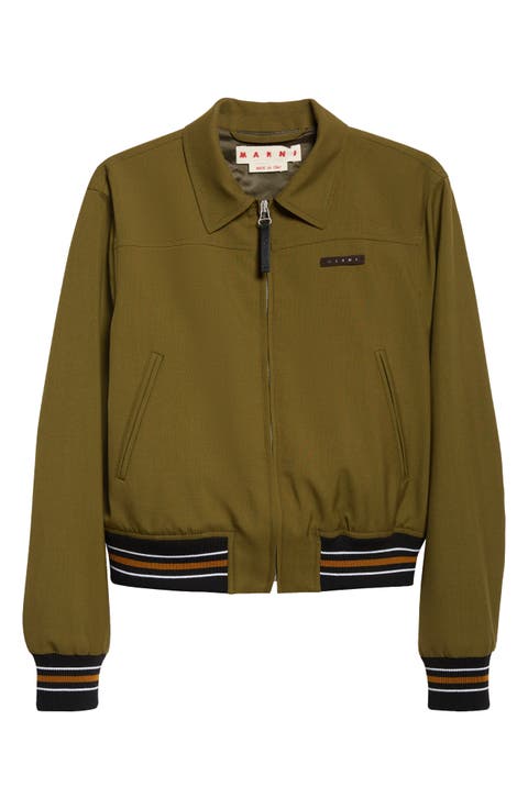 Virgin Wool Bomber Jacket