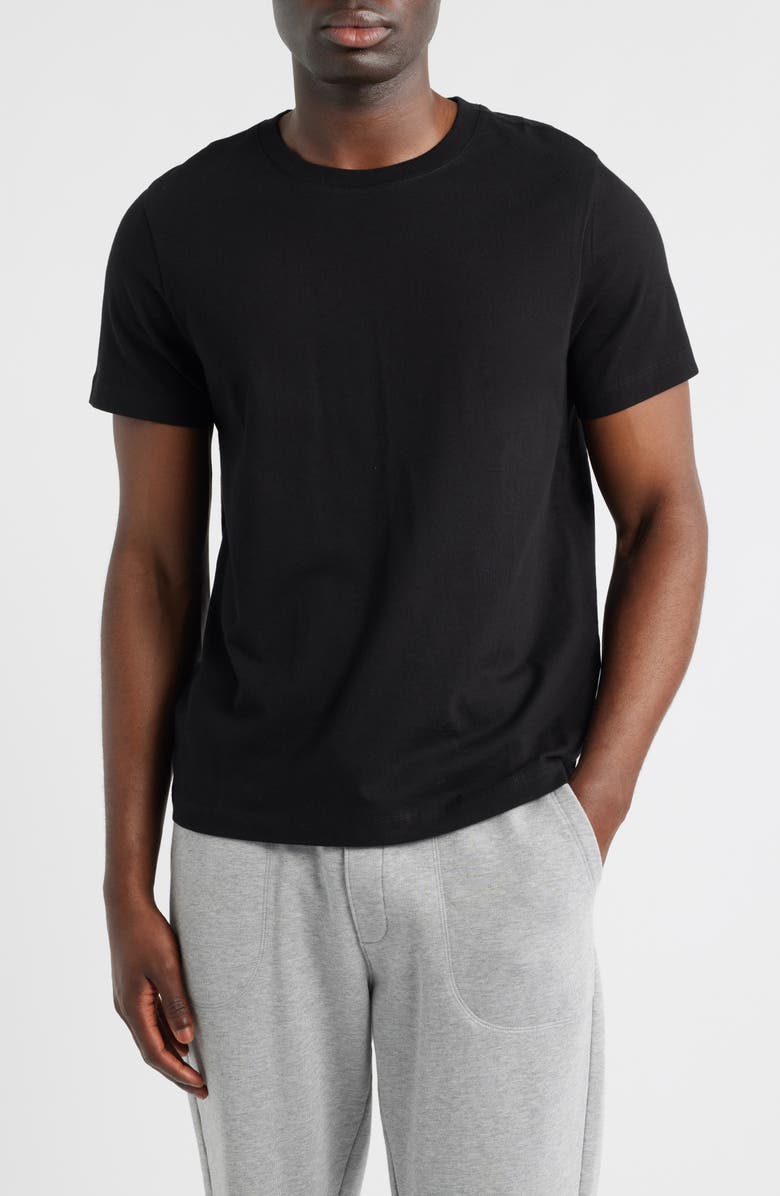 Organic Basics True Heavy Regular Fit Organic Cotton T-Shirt, Main, color, Black