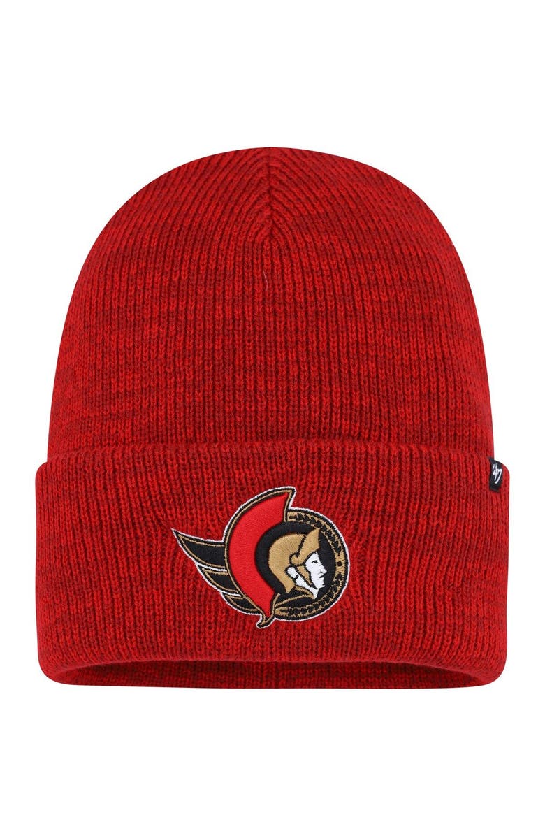 '47 Men's '47 Red Ottawa Senators Brain Freeze Cuffed Knit Hat, Main, color, Red