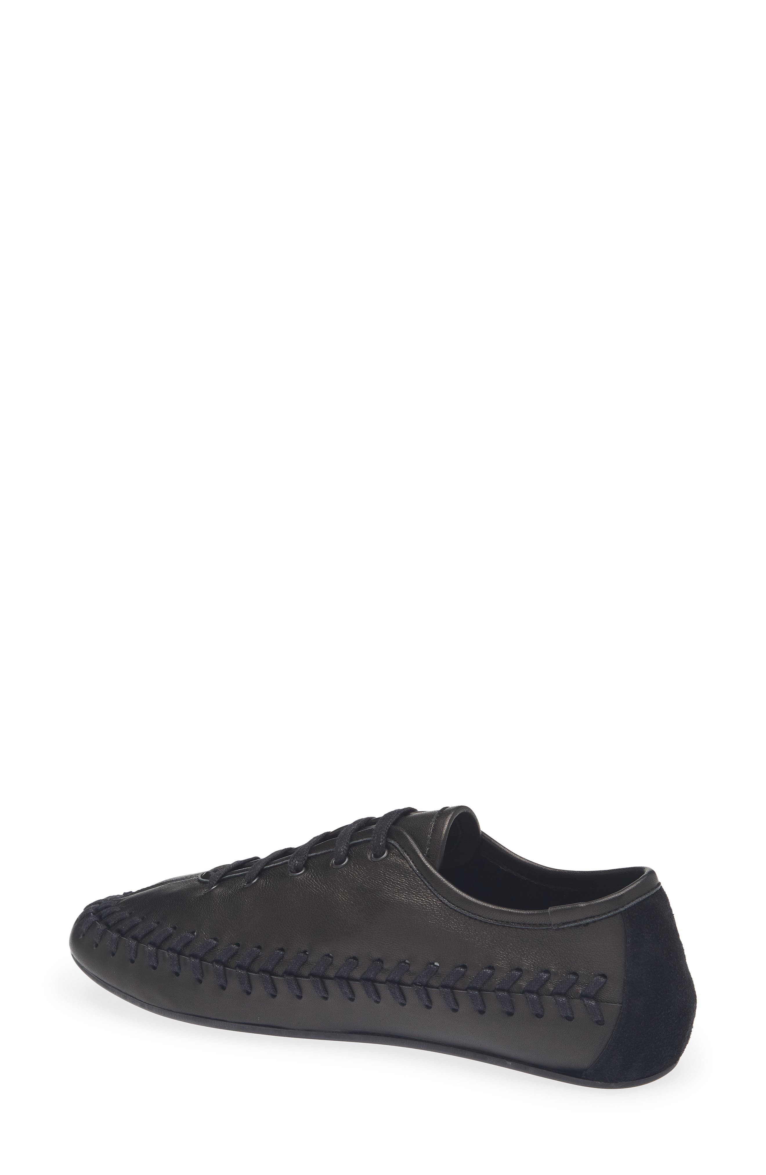 Birla Suede Leather Sneaker, Alternate, color, BLACK
