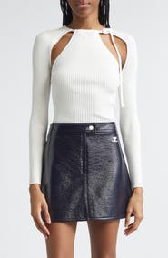 Courrèges Cutout Ribbed Sweater