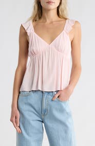 Abound Flutter Sleeve Babydoll Tank Top