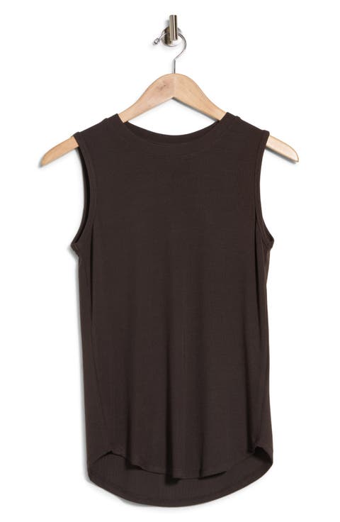 Crewneck Ribbed Tank