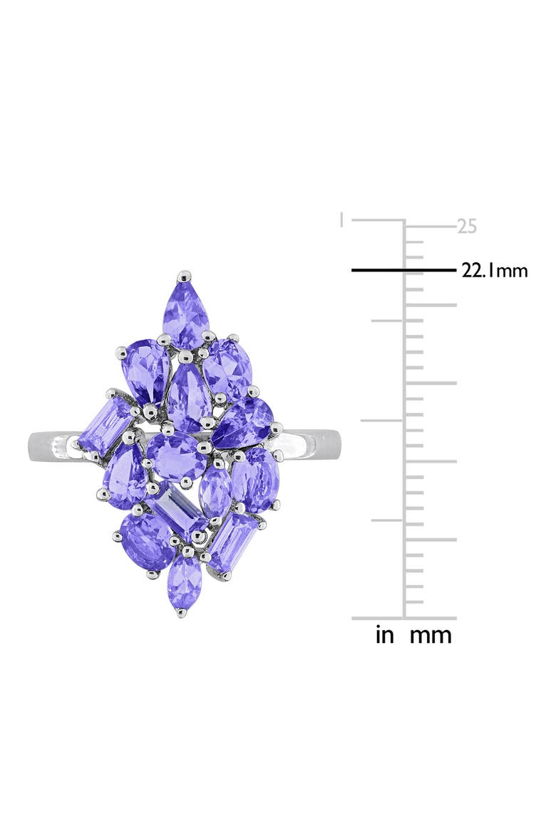 Multi-Shaped Tanzanite Statement Ring, Alternate, color, PURPLE