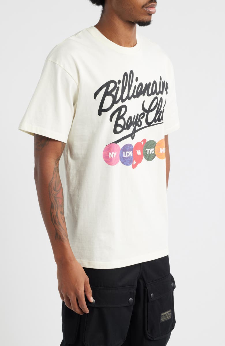 Billionaire Boys Club BB Align Cotton Graphic T-Shirt, Alternate, color, Winter White