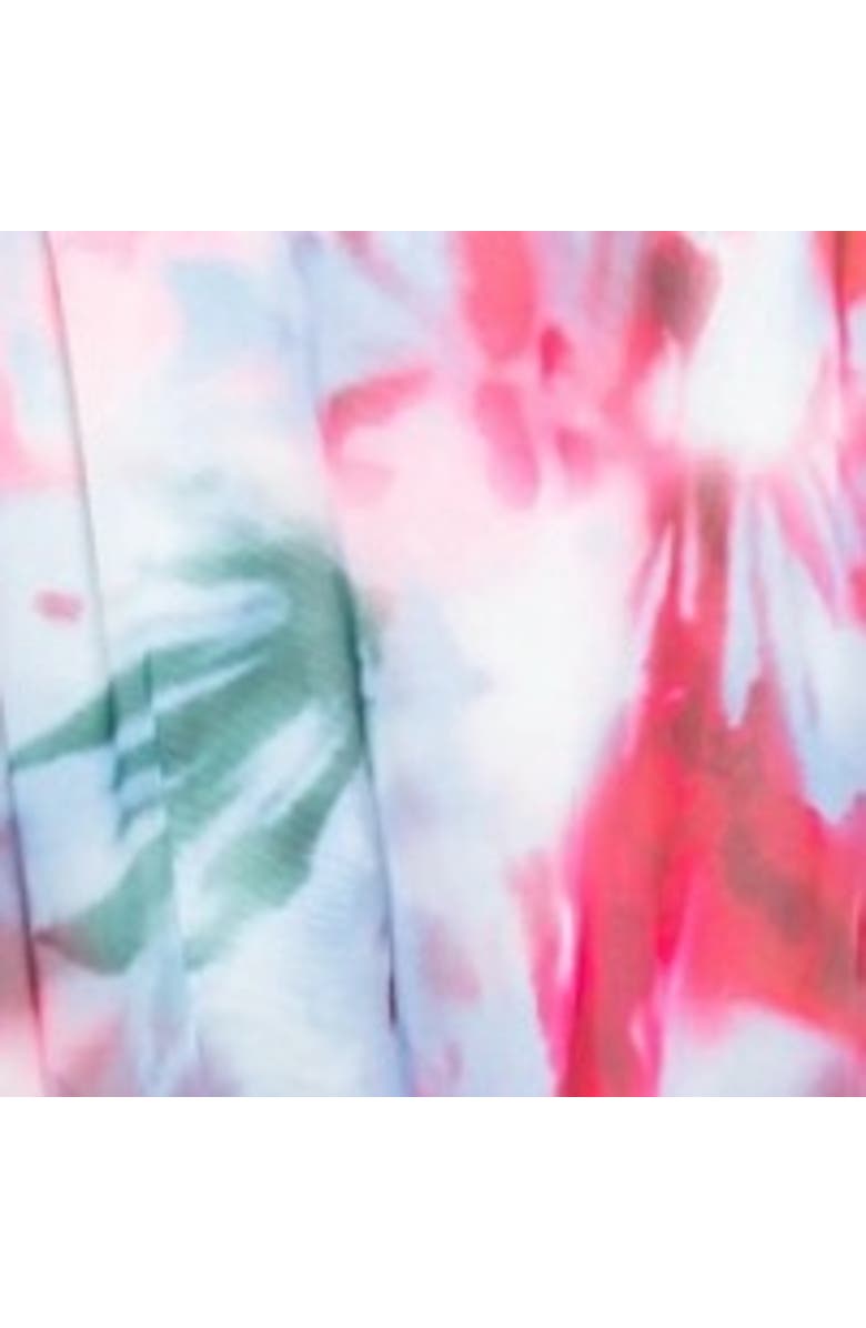 FASHION-SZN CURVE Blurred Floral Mesh Maxi Dress, Alternate, color, Blue