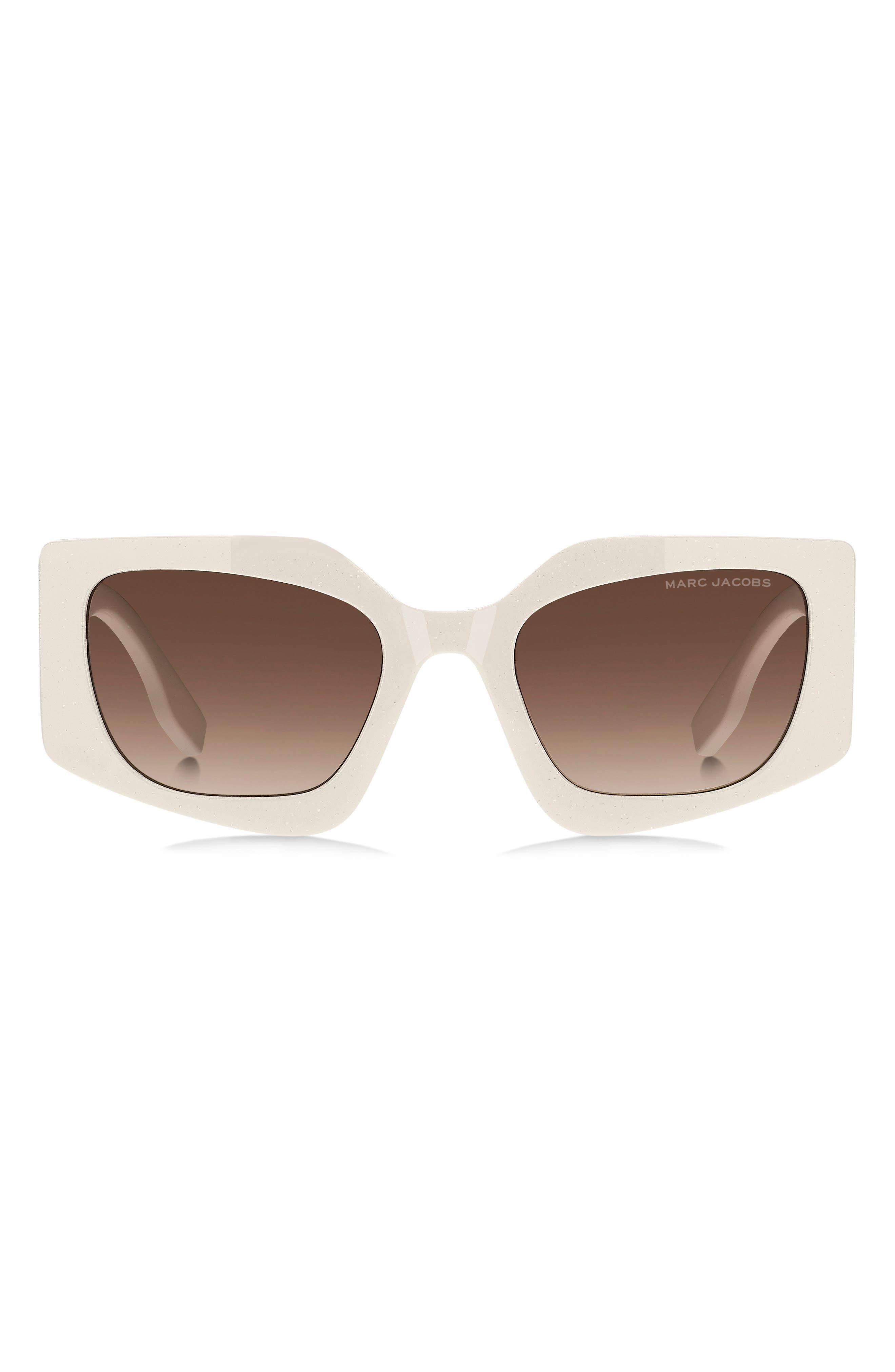 Marc Jacobs 53mm Gradient Rectangular Sunglasses
