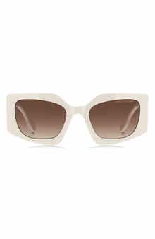 Marc Jacobs 53mm Gradient Rectangular Sunglasses
