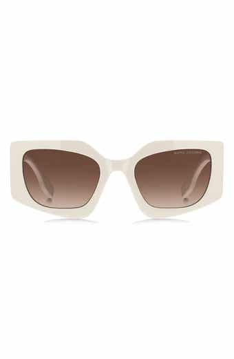 Marc Jacobs 53mm Gradient Rectangular Sunglasses