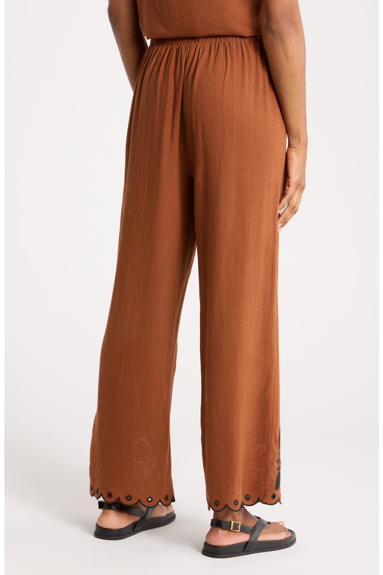 Embroidered Pants, Alternate, color, COPPER