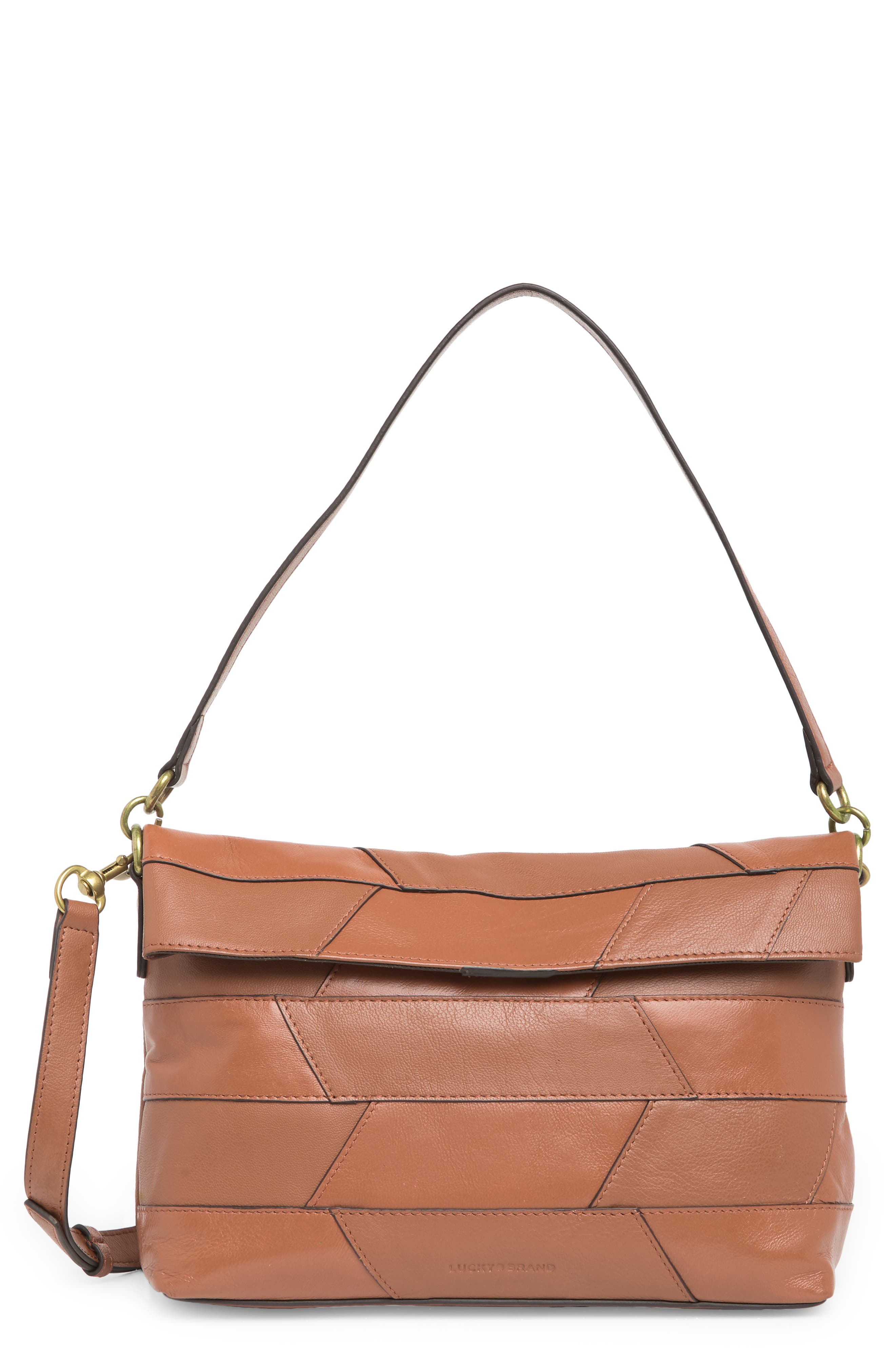 Lucky Brand Bixa Leather Crossbody Bag, Main, color, 