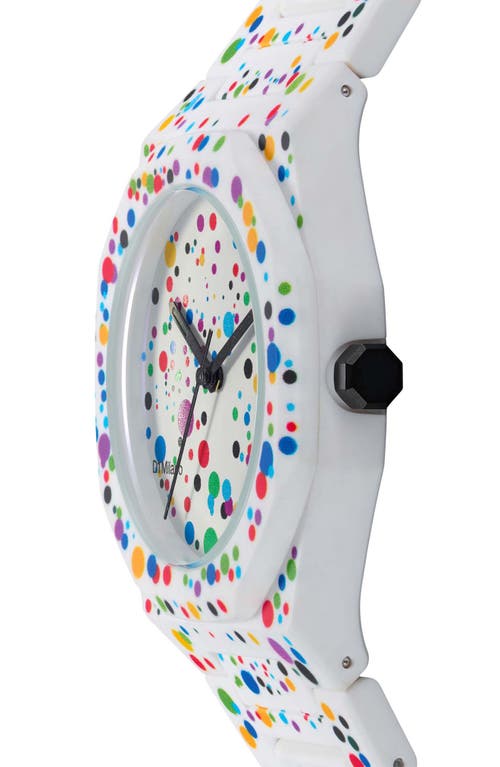 D1 Milano Dot 02 Polycarbon Bracelet Watch, 37mm