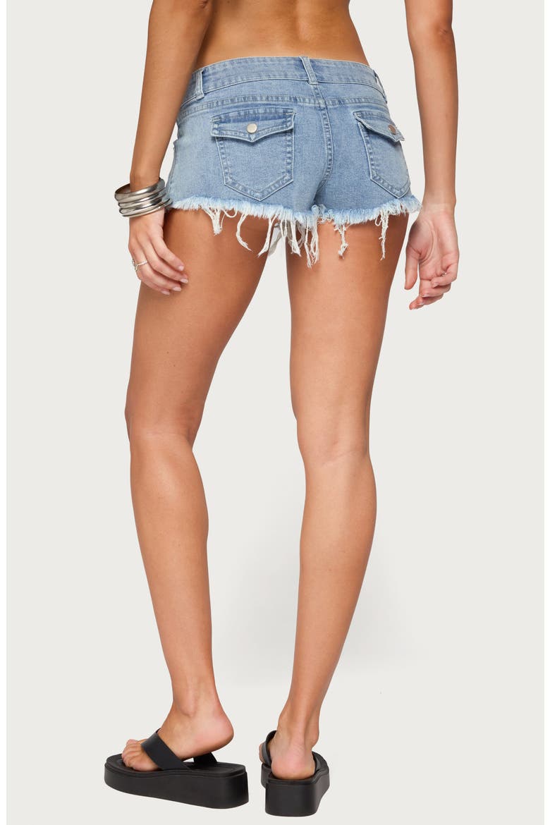 Emora Distressed Micro Shorts, Alternate, color, LIGHT-BLUE-WASHED