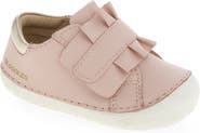 OLD SOLES Kids' Ruffle Strap Leather Sneaker