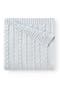 Horseshoe Cable Knit Cotton Blanket