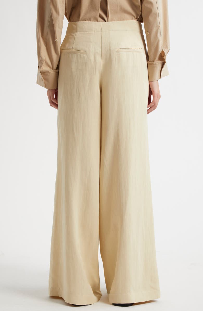TWP Demie Wide Leg Pants, Alternate, color, French Butter