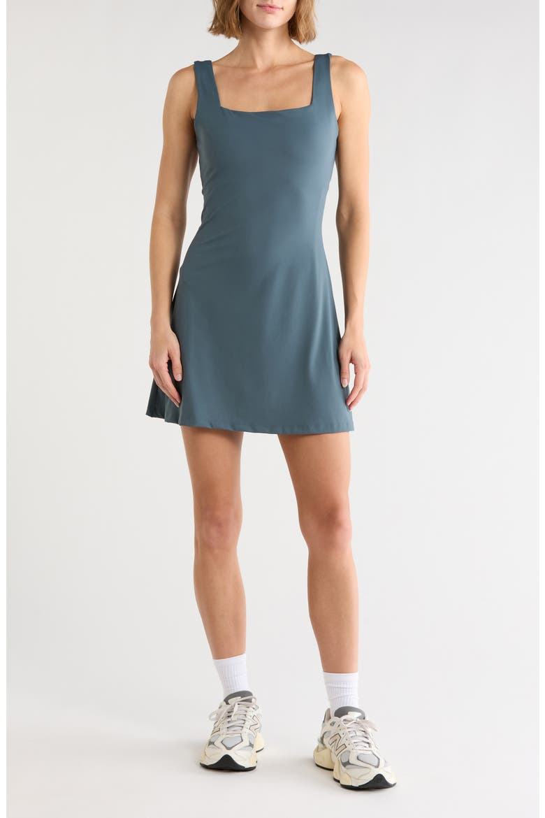 Moveknit Afterglow Dress, Main, color, DARK SLATE