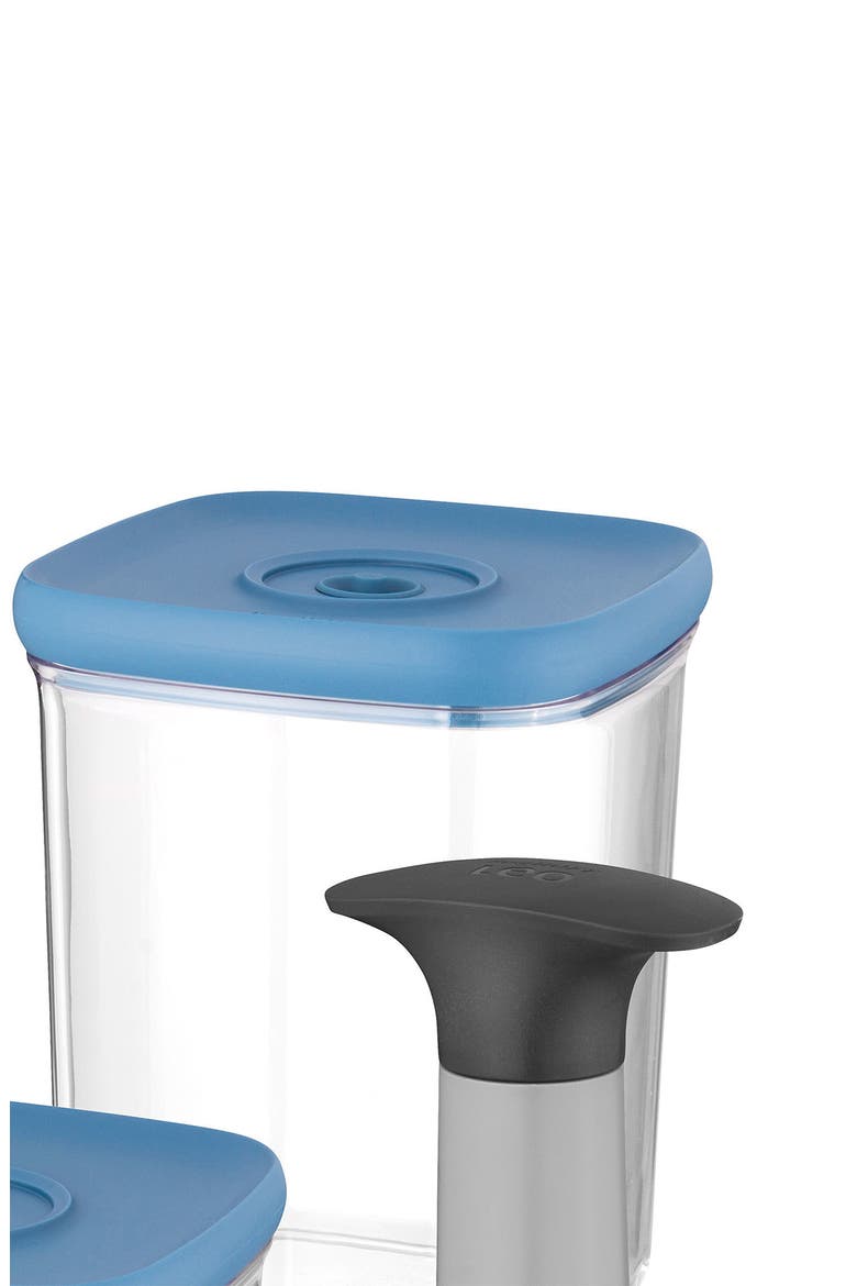 INTERNATIONAL Leo 4-Piece Vacuum Food Containers, Alternate, color, BLUE